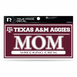 Texas A&M University Aggies Mom - 3x6 True Pride Vinyl Sticker