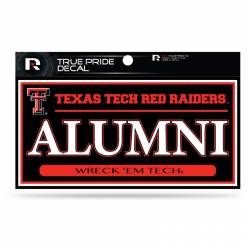 Texas Tech University Red Raiders Alumni - 3x6 True Pride Vinyl Sticker