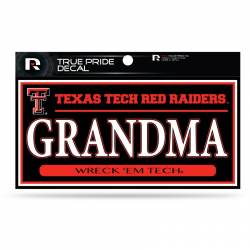 Texas Tech University Red Raiders Grandma - 3x6 True Pride Vinyl Sticker