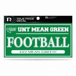 University Of North Texas Mean Green Football - 3x6 True Pride Vinyl Sticker