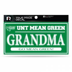 University Of North Texas Mean Green Grandma - 3x6 True Pride Vinyl Sticker