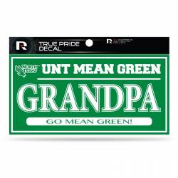 University Of North Texas Mean Green Grandpa - 3x6 True Pride Vinyl Sticker