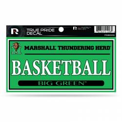 Marshall University Thundering Herd Basketball - 3x6 True Pride Vinyl Sticker