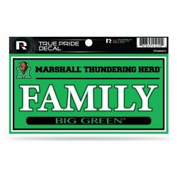 Marshall University Thundering Herd Family - 3x6 True Pride Vinyl Sticker