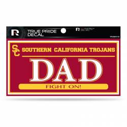 University Of Southern California USC Trojans Dad - 3x6 True Pride Vinyl Sticker