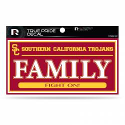 University Of Southern California USC Trojans Family - 3x6 True Pride Vinyl Sticker