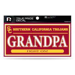 University Of Southern California USC Trojans Grandpa - 3x6 True Pride Vinyl Sticker
