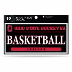 Ohio State University Buckeyes Basketball - 3x6 True Pride Vinyl Sticker