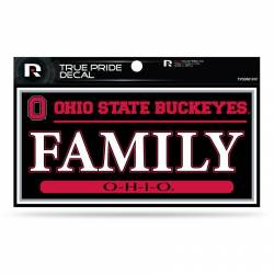 Ohio State University Buckeyes Family - 3x6 True Pride Vinyl Sticker