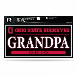 Ohio State University Buckeyes Grandpa - 3x6 True Pride Vinyl Sticker