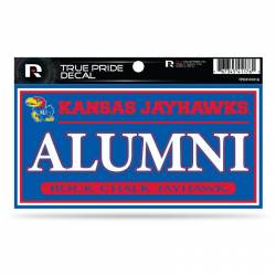 University Of Kansas Jayhawks Alumni - 3x6 True Pride Vinyl Sticker