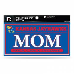 University Of Kansas Jayhawks Mom - 3x6 True Pride Vinyl Sticker