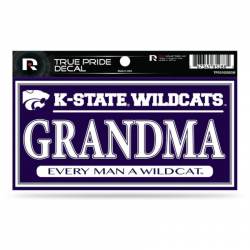Kansas State University Wildcats Grandma - 3x6 True Pride Vinyl Sticker