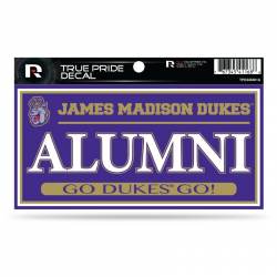 James Madison University Dukes Alumni - 3x6 True Pride Vinyl Sticker