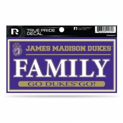 James Madison University Dukes Family - 3x6 True Pride Vinyl Sticker