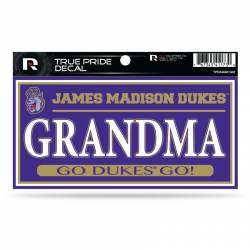 James Madison University Dukes Grandma - 3x6 True Pride Vinyl Sticker