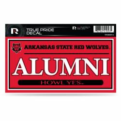 Arkansas State University Red Wolves Alumni - 3x6 True Pride Vinyl Sticker