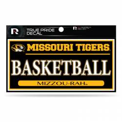 University Of Missouri Tigers Basketball - 3x6 True Pride Vinyl Sticker