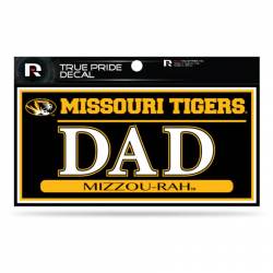 University Of Missouri Tigers Dad - 3x6 True Pride Vinyl Sticker