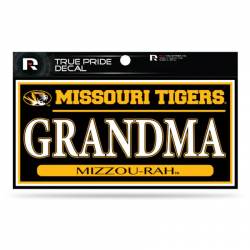 University Of Missouri Tigers Grandma - 3x6 True Pride Vinyl Sticker