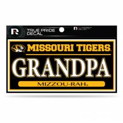 University Of Missouri Tigers Grandpa - 3x6 True Pride Vinyl Sticker