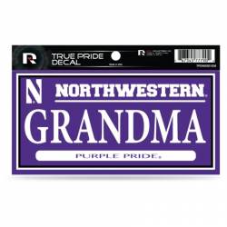 Northwestern University Wildcats Grandma - 3x6 True Pride Vinyl Sticker