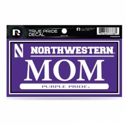 Northwestern University Wildcats Mom - 3x6 True Pride Vinyl Sticker