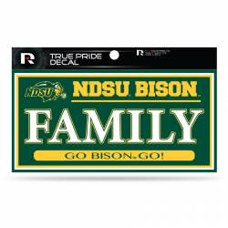 North Dakota State University Bison Family - 3x6 True Pride Vinyl Sticker