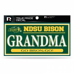 North Dakota State University Bison Grandma - 3x6 True Pride Vinyl Sticker