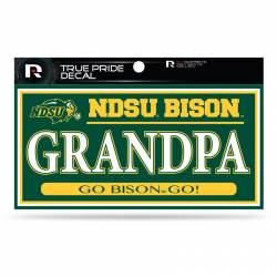 North Dakota State University Bison Grandpa - 3x6 True Pride Vinyl Sticker