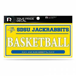 South Dakota State University Jackrabbits Basketball Yellow - 3x6 True Pride Vinyl Sticker