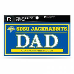South Dakota State University Jackrabbits Dad - 3x6 True Pride Vinyl Sticker