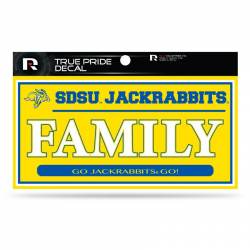 South Dakota State University Jackrabbits Family Yellow - 3x6 True Pride Vinyl Sticker