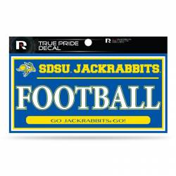 South Dakota State University Jackrabbits Football - 3x6 True Pride Vinyl Sticker