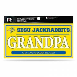 South Dakota State University Jackrabbits Grandpa Yellow - 3x6 True Pride Vinyl Sticker
