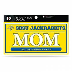 South Dakota State University Jackrabbits Mom Yellow - 3x6 True Pride Vinyl Sticker
