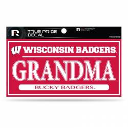 University Of Wisconsin Badgers Grandma - 3x6 True Pride Vinyl Sticker