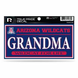 University Of Arizona Wildcats Grandma - 3x6 True Pride Vinyl Sticker