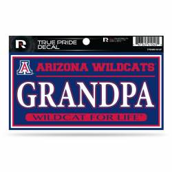 University Of Arizona Wildcats Grandpa - 3x6 True Pride Vinyl Sticker