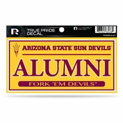 Arizona State University Sun Devils Alumni Yellow - 3x6 True Pride Vinyl Sticker