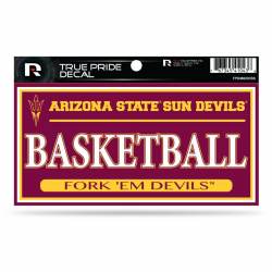 Arizona State University Sun Devils Basketball - 3x6 True Pride Vinyl Sticker