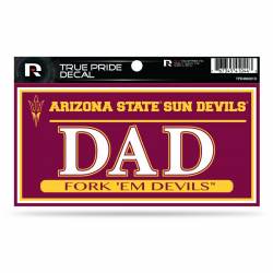Arizona State University Sun Devils Dad - 3x6 True Pride Vinyl Sticker