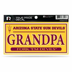 Arizona State University Sun Devils Grandpa Yellow - 3x6 True Pride Vinyl Sticker