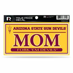 Arizona State University Sun Devils Mom Yellow - 3x6 True Pride Vinyl Sticker