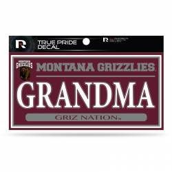 University Of Montana Grizzlies Grandma - 3x6 True Pride Vinyl Sticker