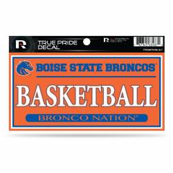 Boise State University Broncos Basketball Orange - 3x6 True Pride Vinyl Sticker
