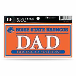 Boise State University Broncos Dad Orange - 3x6 True Pride Vinyl Sticker