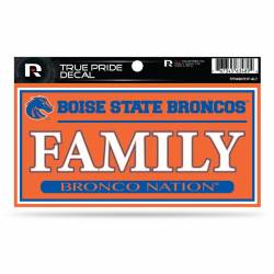 Boise State University Broncos Family Orange - 3x6 True Pride Vinyl Sticker