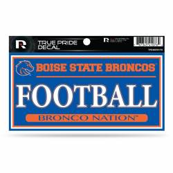 Boise State University Broncos Football Blue - 3x6 True Pride Vinyl Sticker