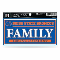 Boise State University Broncos Family Blue - 3x6 True Pride Vinyl Sticker